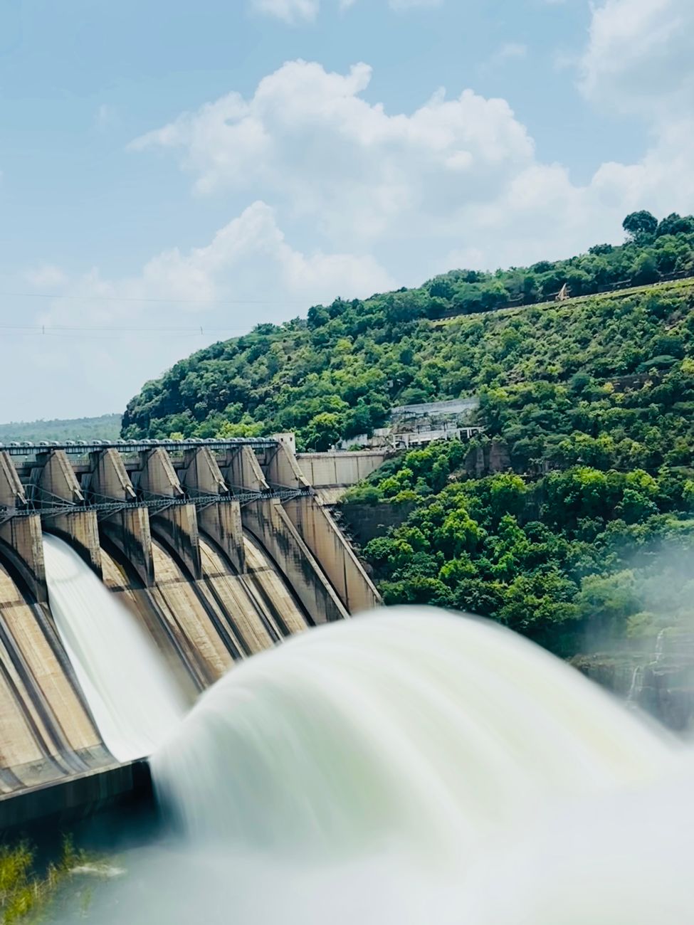 spectacular view of a dam in andhra pradesh india